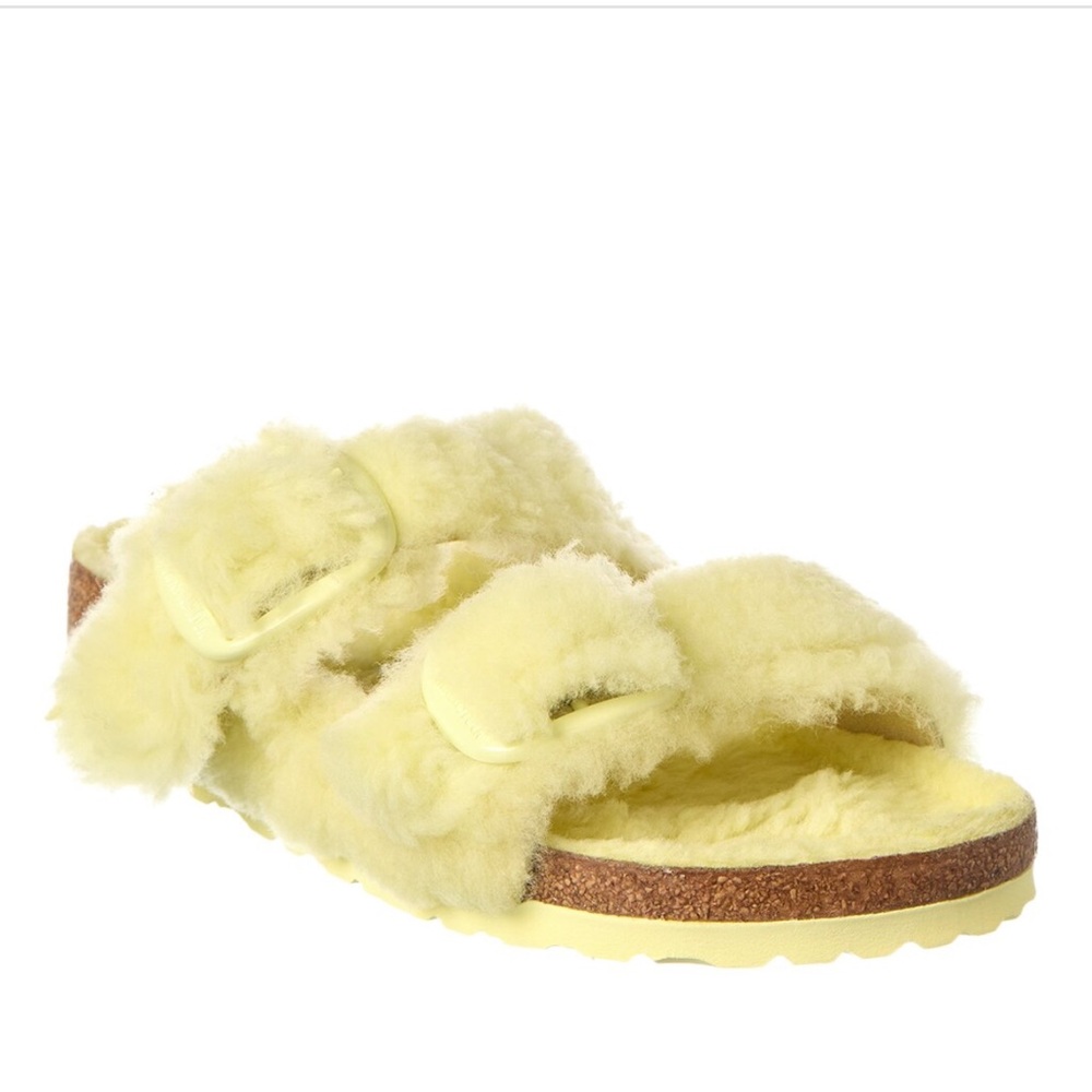 NIB Birkenstock Arizona Big Buckle Narrow Shearling Sandal